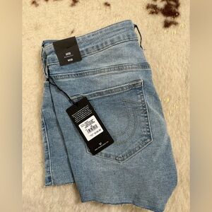 True Religion Light Blue Jean Shorts